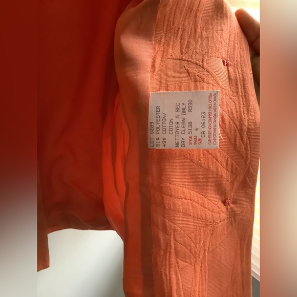 EUC vintage designer Cotton jacket suit blazer - Picture 10 of 11